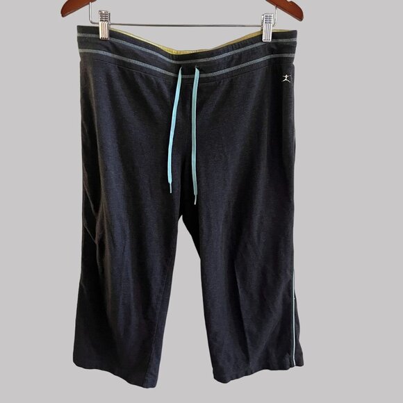 Danskin Womens 12-14 Large Gray‎ Athletic Pullon Drawstring Pants - Picture 1 of 9